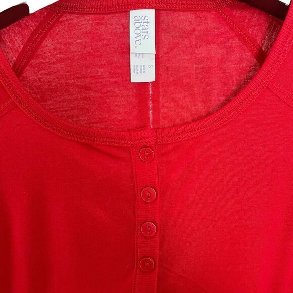 STARS ABOVE Women’s 2 Piece Cozy PJ Set in Red/Black Size Small NEW - Picture 9 of 13